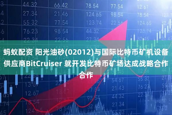蚂蚁配资 阳光油砂(02012)与国际比特币矿机设备供应商BitCruiser 就开发比特币矿场达成战略合作